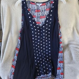 Polka Dot Sleeveless Top